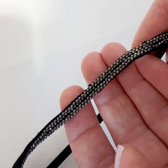 NWT Halston navy blue metallic velvet mini holiday dress - Picture 14 of 16